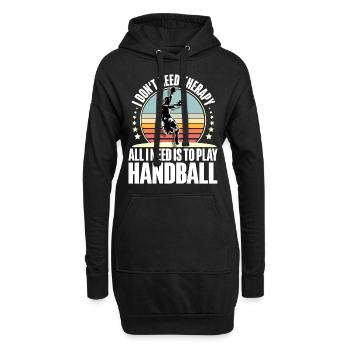 Handballeur Handballeur - Sweat-shirt à capuche long Femme - noir - Devant