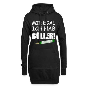 Silvester Knaller Pyro - Hoodie-Kleid - Schwarz - Vorne