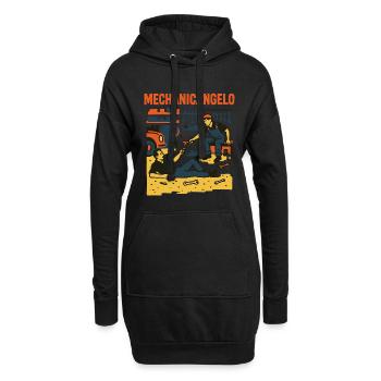 Mechanicangelo Funny Garage Art Parody Car Lovers - Hoodie Dress - black - Front