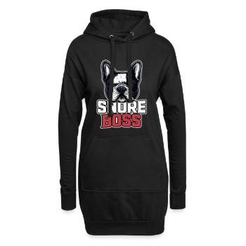 Lustiges Hundemotiv für Frenchie Fans - Hoodie-Kleid - Schwarz - Vorne
