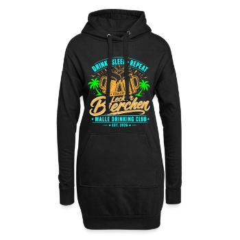 Malle 2026 Lecker Bierchen Malle Drinking Club - Hoodie-Kleid - Schwarz - Vorne