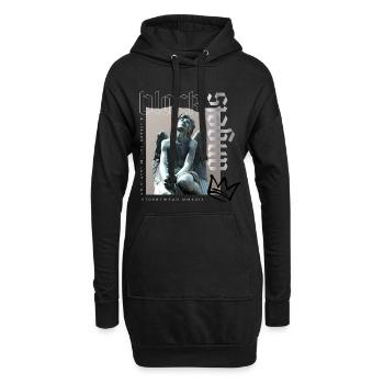 Statue d’ange Streetwear MMXXII - Sweat-shirt à capuche long Femme - noir - Devant