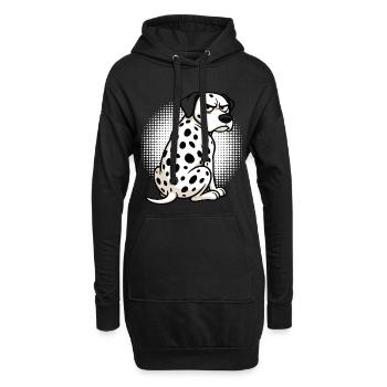 Dalmatiens Gardiens de dalmatiens Propriétaires de dalmatiens - Sweat-shirt à capuche long Femme - noir - Devant