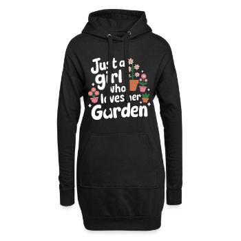 Jardinier Plantes de jardin Jardinage - Sweat-shirt à capuche long Femme - noir - Devant