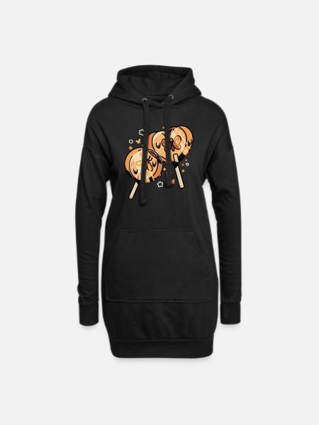 Bernstein Lollies - Hoodie-Kleid - Schwarz