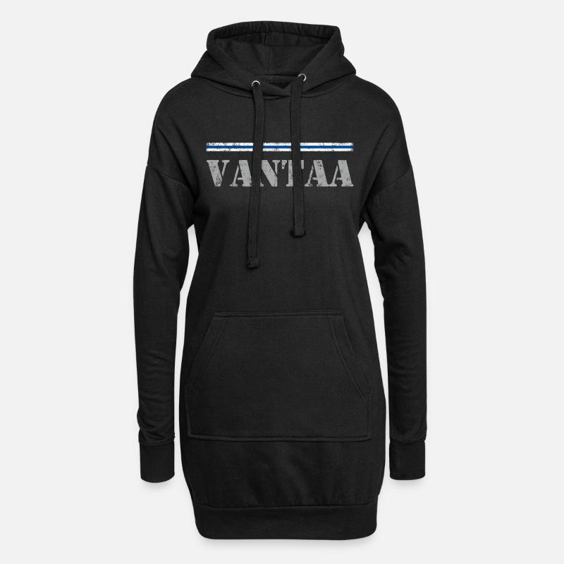 Vantaa - Hoodie Dress - black