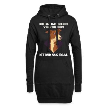 Hunde Hundeliebhaber Windhund Podenco Hunderasse - Hoodie-Kleid - Schwarz - Vorne