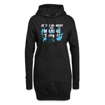 Meeresbiologe - Hoodie-Kleid - Schwarz - Vorne