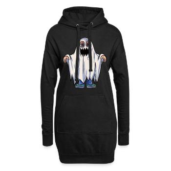Costume de fantôme pour enfants - Sweat-shirt à capuche long Femme - noir - Devant