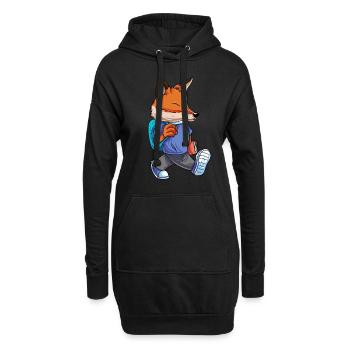 Fuchs Rentrée des classes - Sweat-shirt à capuche long Femme - noir - Devant