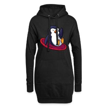 Penguin Sledge - Hoodie Dress - black - Front