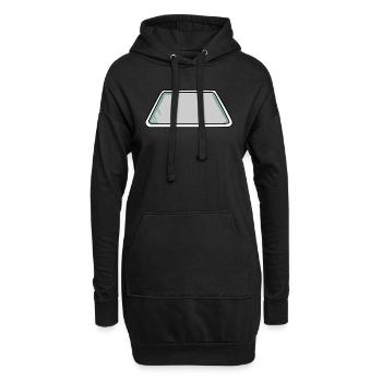Backbleche - Hoodie-Kleid - Schwarz - Vorne