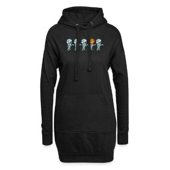 Mumien Anders Kürbis - Hoodie-Kleid - Schwarz - Vorne