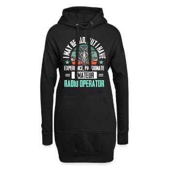 Amateur Spektrum Hobbyist Radio Analyzer - Hoodie-Kleid - Schwarz - Vorne