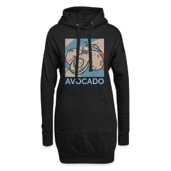 Vegetarier Gemüse Cinco De Mayo Mexikanisch - Hoodie-Kleid - Schwarz - Vorne