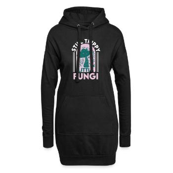 Cultivateur de champignons comestibles Vegan Morel - Sweat-shirt à capuche long Femme - noir - Devant