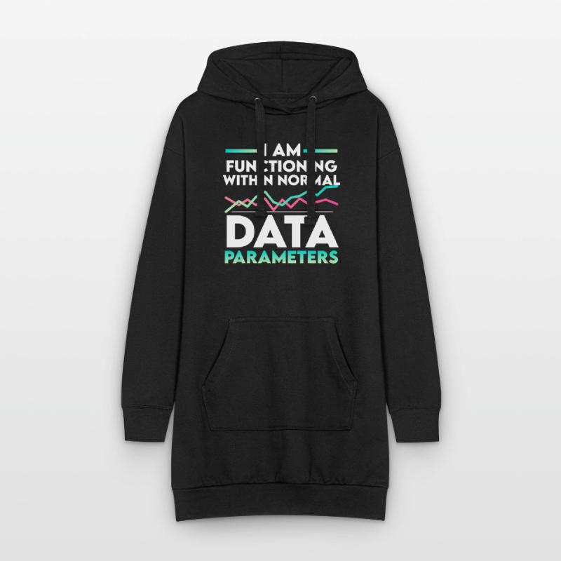 Parameters US Flag Computer Data Scientist Hoodie Dress