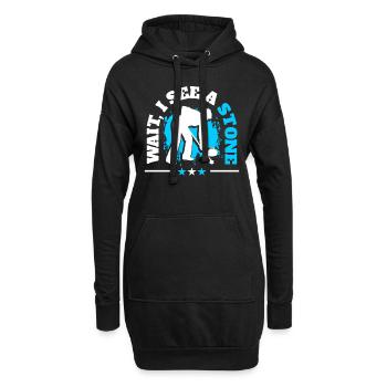 Curling Eissport - Hoodie-Kleid - Schwarz - Vorne
