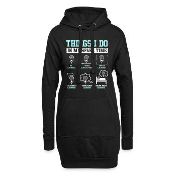 LAX Sports Game Funny Lacrosse Forward - Sweat-shirt à capuche long Femme - noir - Devant