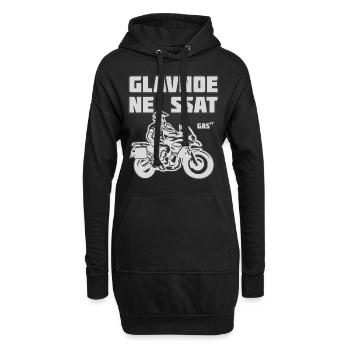 Glavnoe ne ssat, Enduro Gas77 - Sweat-shirt à capuche long Femme - noir - Devant