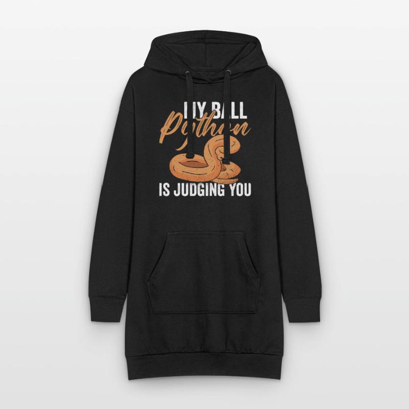 Python Königspython Bananenkugel Python Hoodie-Kleid