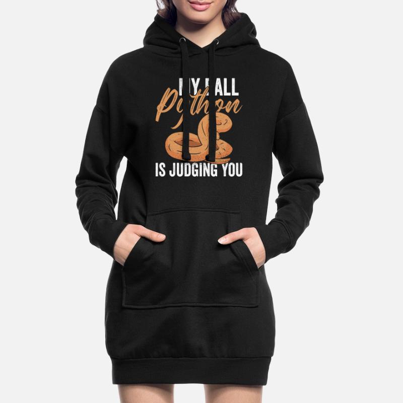 Python Königspython Bananenkugel Python Hoodie-Kleid