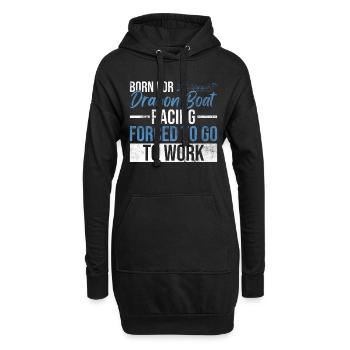 Drachenboot Drachenboot Fahrer Pagayeur - Sweat-shirt à capuche long Femme - noir - Devant