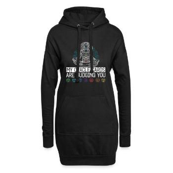 Reikimeister Reiki - Sweat-shirt à capuche long Femme - noir - Devant