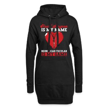 Herzchirurg Chirurg - Hoodie-Kleid - Schwarz - Vorne