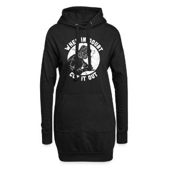 Bypass Chirurgie Magenoperation Magenchirurg - Hoodie-Kleid - Schwarz - Vorne