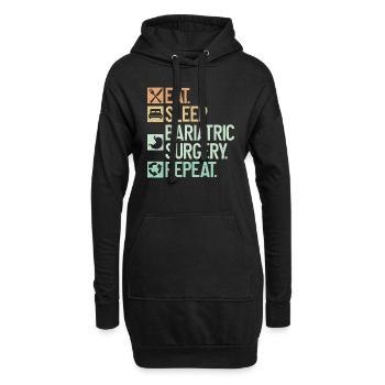 Magenchirurg - Hoodie-Kleid - Schwarz - Vorne