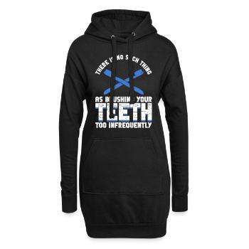 Zahntechniker Zahntechnisches Travail - Sweat-shirt à capuche long Femme - noir - Devant