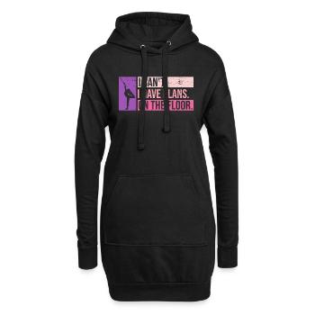 Baton Twirler Design Für Majorette Cheerleader - Sweat-shirt à capuche long Femme - noir - Devant