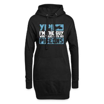 Taubenzüchter Und Taubenzüchter - Hoodie-Kleid - Schwarz - Vorne