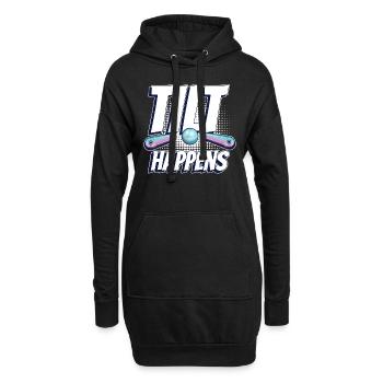 Spiel-flipping-machine-design Für - Sweat-shirt à capuche long Femme - noir - Devant