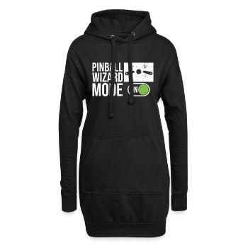 Flipper-flipping-machine-design Für - Sweat-shirt à capuche long Femme - noir - Devant
