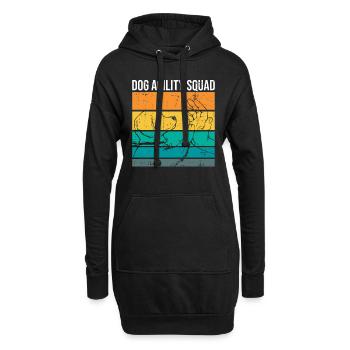 Hunde-agility-trainingsdesign Für - Hoodie-Kleid - Schwarz - Vorne
