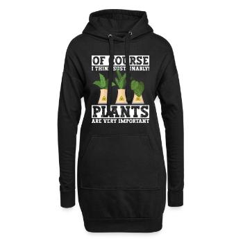 Kernenergie Und Kernkraftwerk - Hoodie-Kleid - Schwarz - Vorne