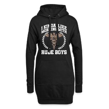 Gefängniskrankenpflege-design Für - Sweat-shirt à capuche long Femme - noir - Devant