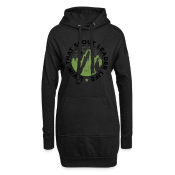Pfadfinderführer-design Für Einen Jungenmeister - Sweat-shirt à capuche long Femme - noir - Devant