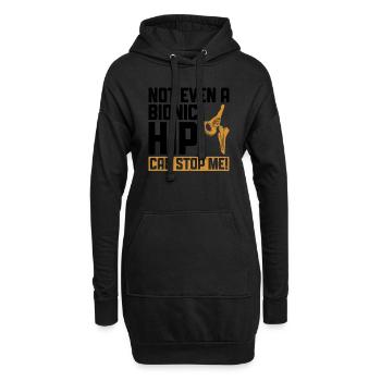 Bionisches Hüftdesign Für Einen Überlebenden Einer - Sweat-shirt à capuche long Femme - noir - Devant