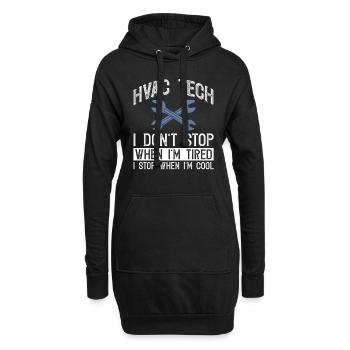 Hlk Techniker Design Für Einen Hlk Lüftungstechnik - Hoodie Dress - black - Front