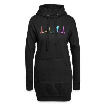 Randonnées Randonnées Randonnée Montagne Forêt - Sweat-shirt à capuche long Femme - noir - Devant