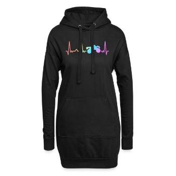 Monster Truck Auto Trucks - Sweat-shirt à capuche long Femme - noir - Devant