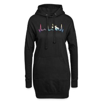 libellule libellules insectes nature - Sweat-shirt à capuche long Femme - noir - Devant