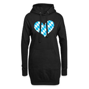Land libre de Bavière Bavière - Sweat-shirt à capuche long Femme - noir - Devant