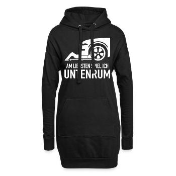 Mécanicien Mécanicien d’atelier Mécanicien automobile - Sweat-shirt à capuche long Femme - noir - Devant