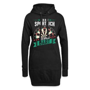 Fléchettes Fléchettes Joueur de fléchettes Fléchettes Sport - Sweat-shirt à capuche long Femme - noir - Devant