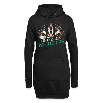 Fléchettes Fléchettes Joueur de fléchettes Fléchettes Sport - Sweat-shirt à capuche long Femme - noir - Devant