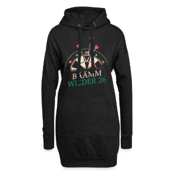 Fléchettes Fléchettes Joueur de fléchettes Fléchettes Sport - Sweat-shirt à capuche long Femme - noir - Devant